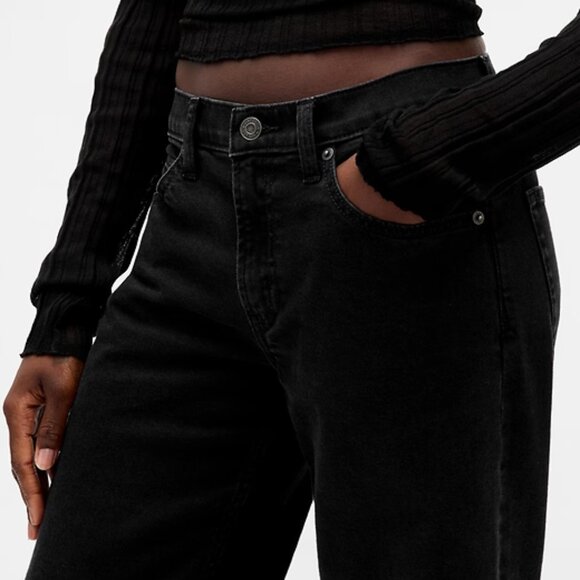 NWT GAP 27p / 4 petite GAP 90's Low Rise Loose Jeans - Picture 6 of 9